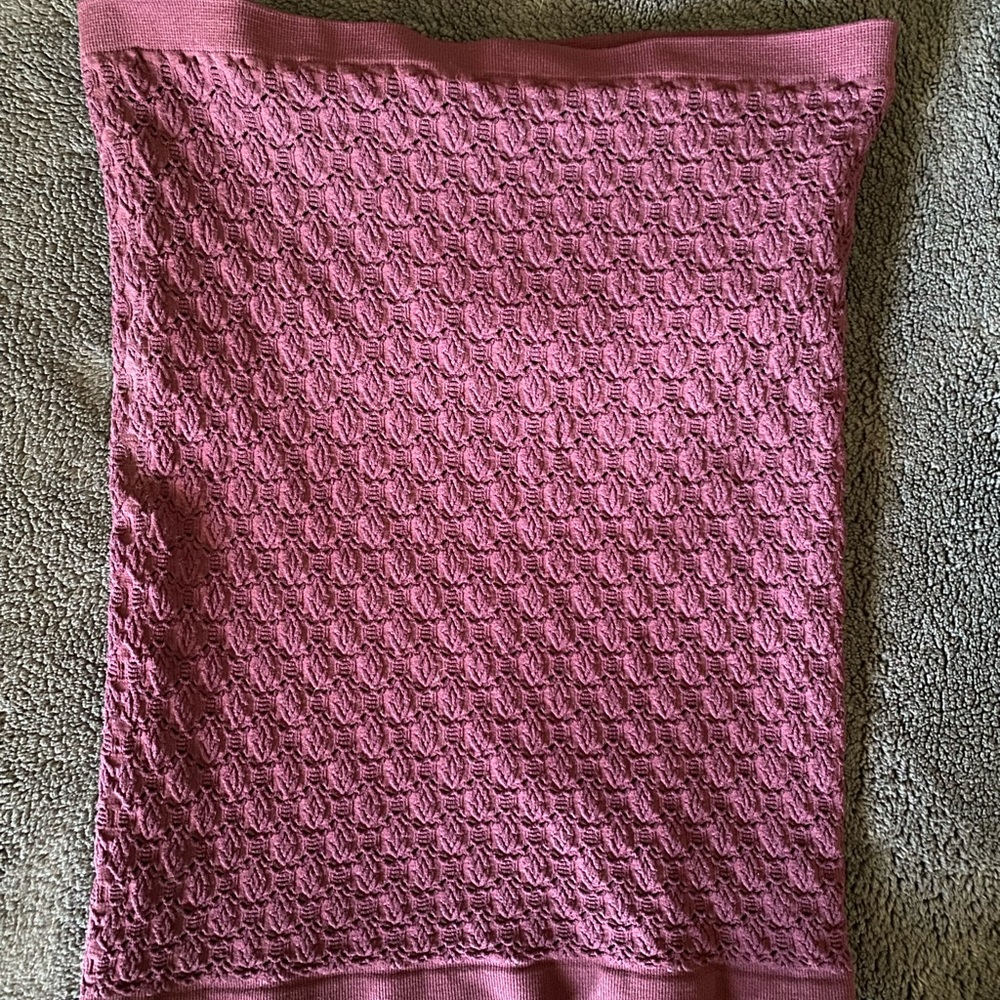 Intimately Free People Dark Purple Textured Tube Top